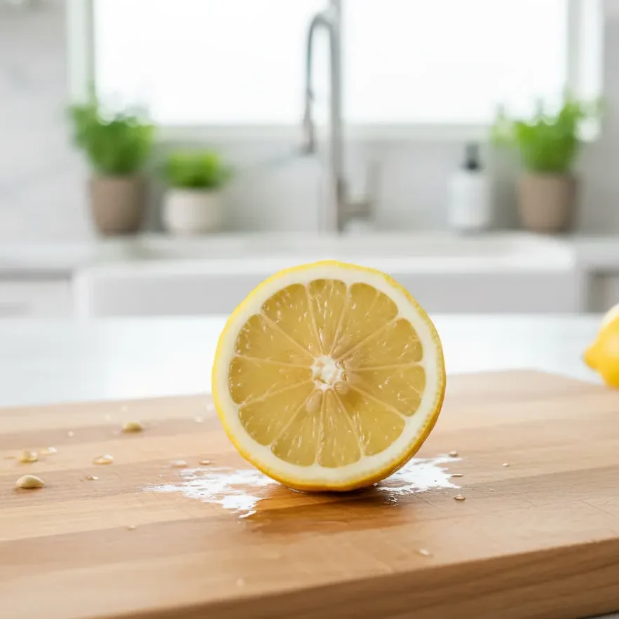 Clean Cutting Boards with Lemon Magic