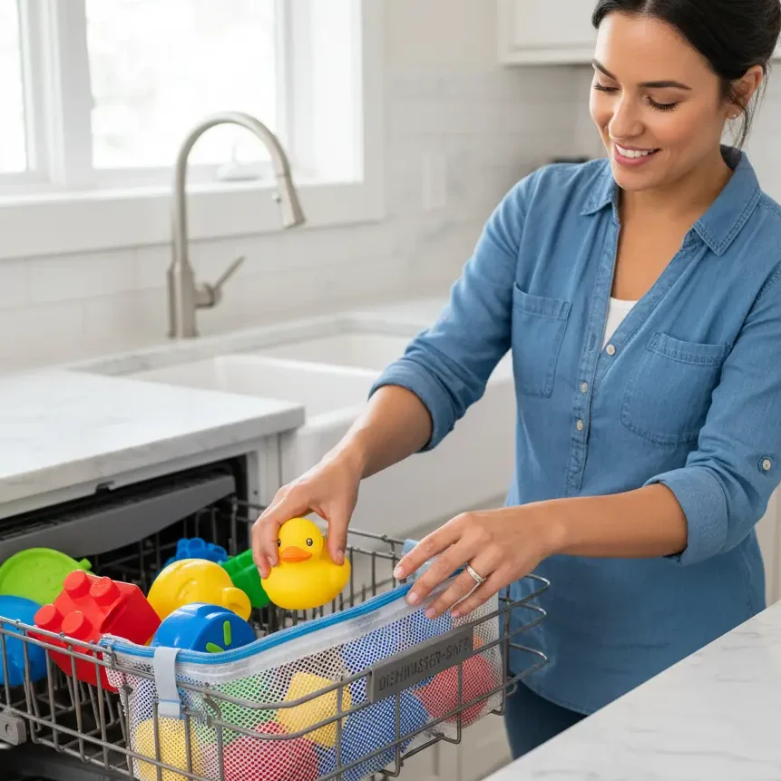 Clean Kids' Toys in Dishwasher Safely