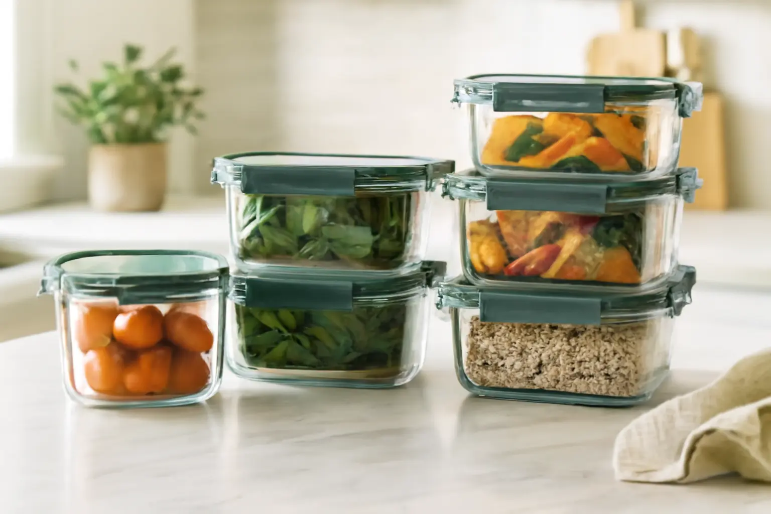 Komuee Glass Containers – Perfect for Fresh Food Storage