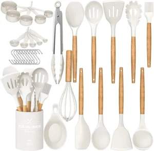 White Silicone Utensils
