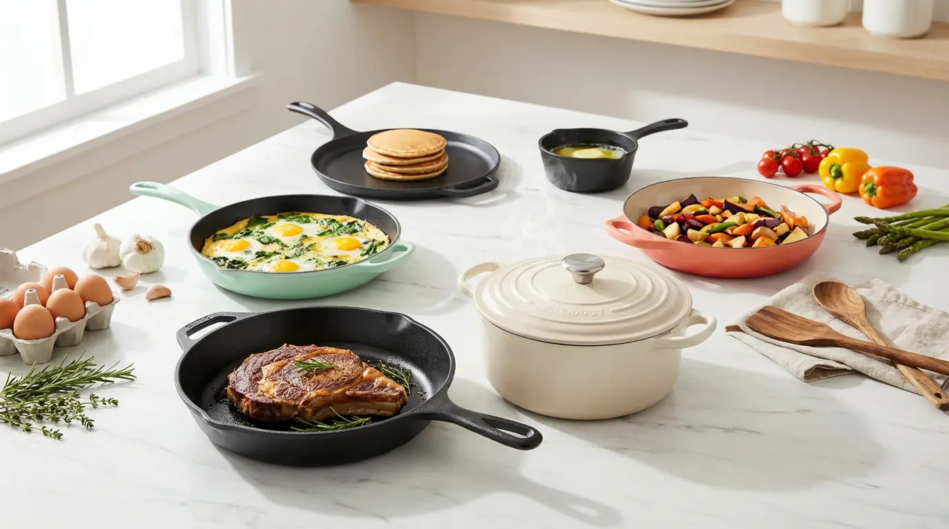 6 Best Cast Iron Cookware Set for Durable & Healthy Cooking (2026 Buyer's Guide)