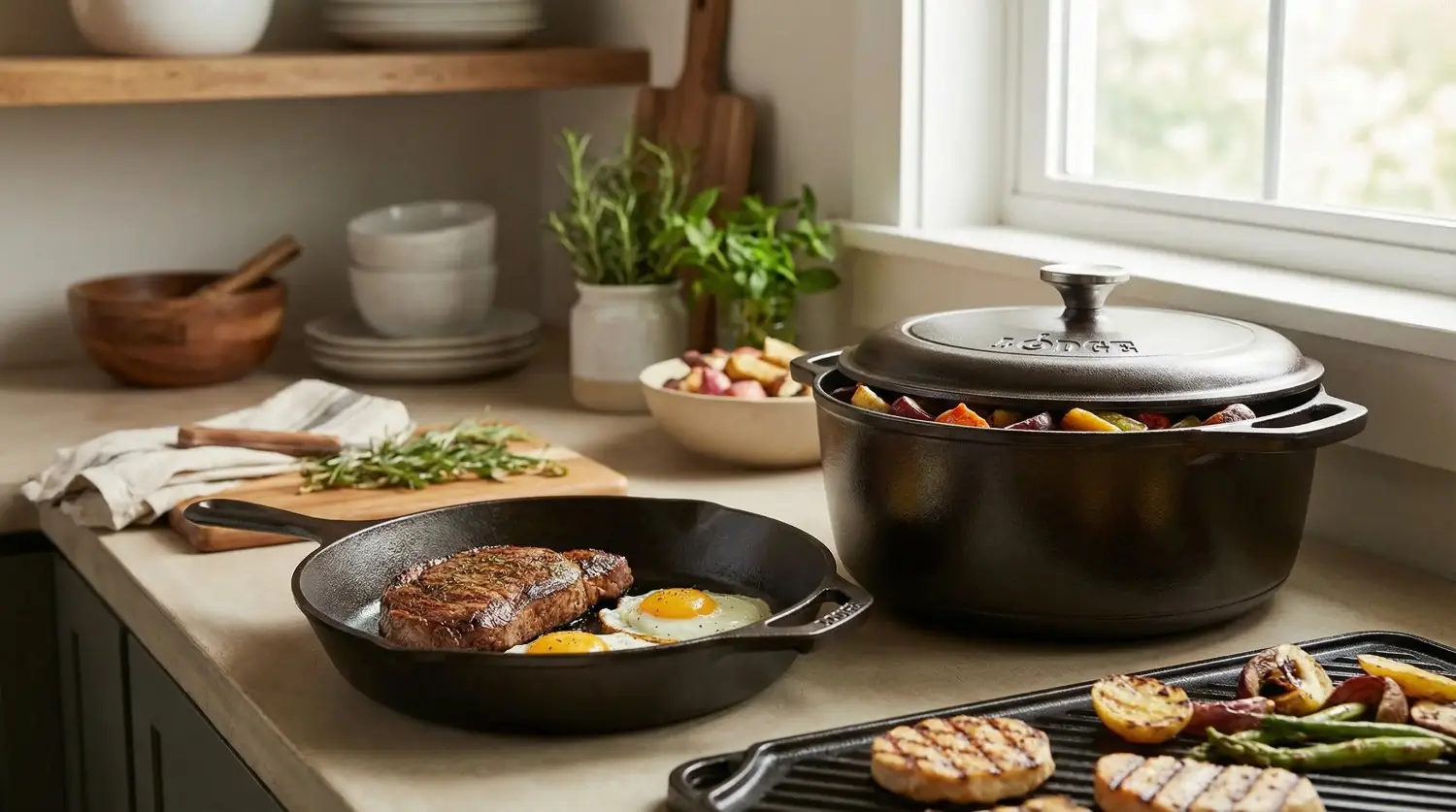 Lodge-Cast-Iron-Cookware-Review-–-Honest-Pros,-Cons-&-Buying-Guide