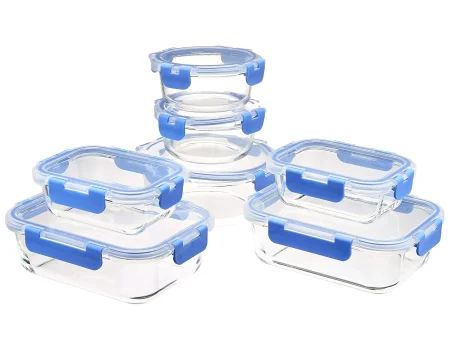 AmazonBasics Locking Glass Container