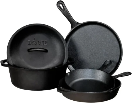 Lodge Pre-Seasoned Cast Iron 5-Piece Set