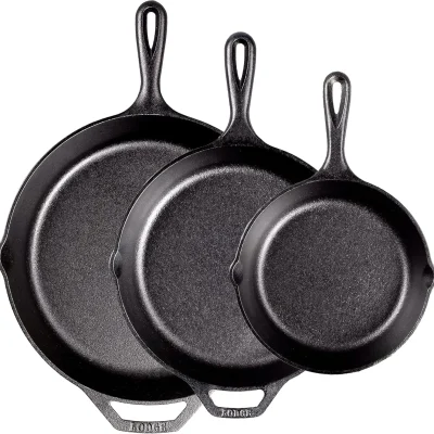 Lodge Pre-Seasoned Cast Iron Skillet Set